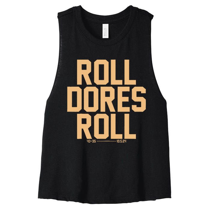 Roll Dores Roll Women's Racerback Cropped Tank