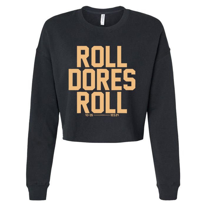 Roll Dores Roll Cropped Pullover Crew