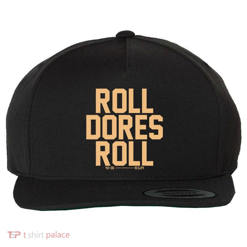 Roll Dores Roll Wool Snapback Cap