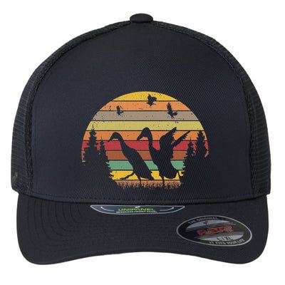 Running Duck Retro Runner Duck Vintage Flexfit Unipanel Trucker Cap