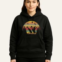 Running Duck Retro Runner Duck Vintage Hoodie