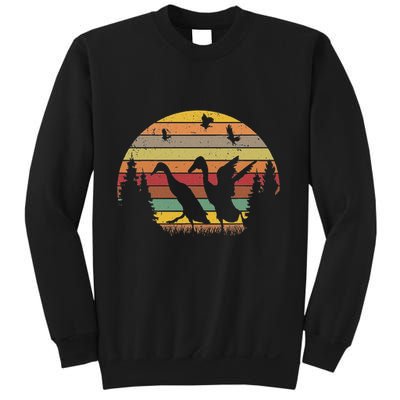 Running Duck Retro Runner Duck Vintage Sweatshirt