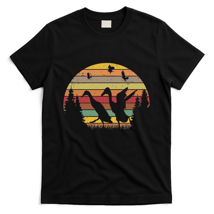 Running Duck Retro Runner Duck Vintage T-Shirt