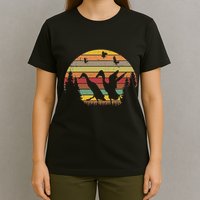 Running Duck Retro Runner Duck Vintage T-Shirt