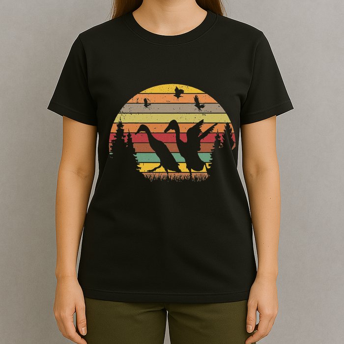 Running Duck Retro Runner Duck Vintage T-Shirt