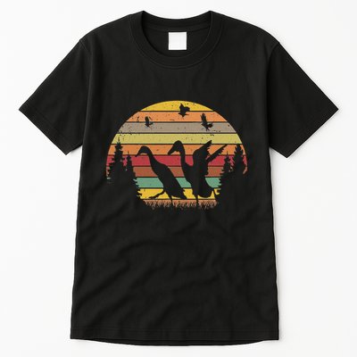 Running Duck Retro Runner Duck Vintage Tall T-Shirt