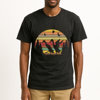Running Duck Retro Runner Duck Vintage Tall T-Shirt