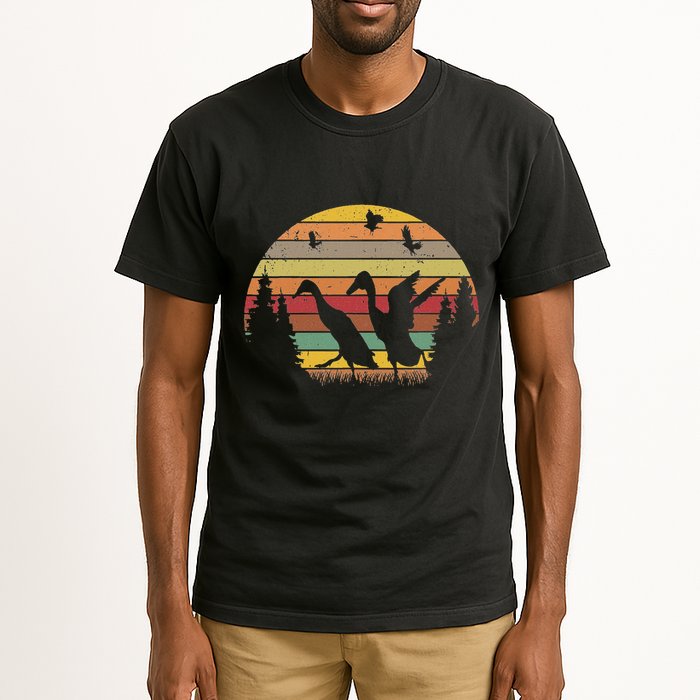 Running Duck Retro Runner Duck Vintage Tall T-Shirt