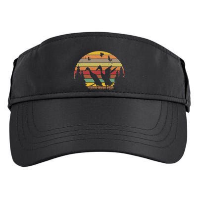 Running Duck Retro Runner Duck Vintage Adult Drive Performance Visor