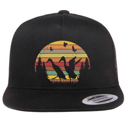 Running Duck Retro Runner Duck Vintage Flatbill Hat