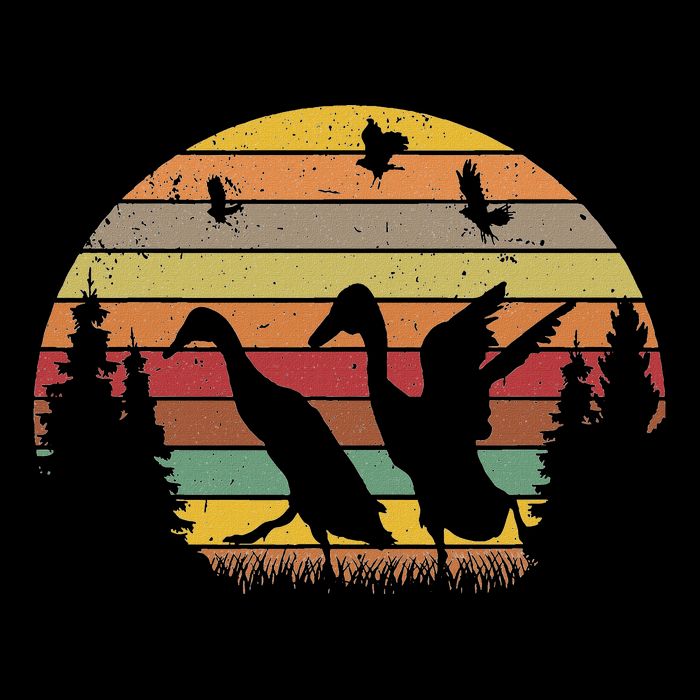 Running Duck Retro Runner Duck Vintage Flatbill Hat