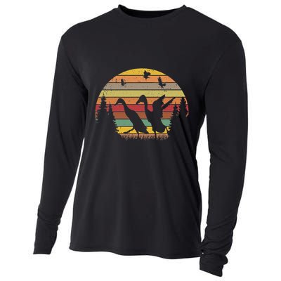 Running Duck Retro Runner Duck Vintage Cooling Performance Long Sleeve Crew