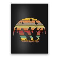 Running Duck Retro Runner Duck Vintage Poster