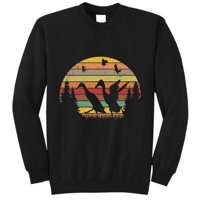 Running Duck Retro Runner Duck Vintage Tall Sweatshirt