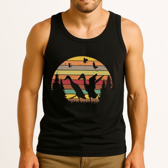 Running Duck Retro Runner Duck Vintage Tank Top