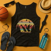 Running Duck Retro Runner Duck Vintage Tank Top