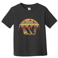 Running Duck Retro Runner Duck Vintage Toddler T-Shirt