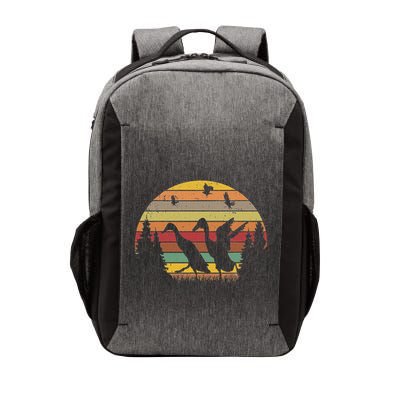 Running Duck Retro Runner Duck Vintage Vector Backpack