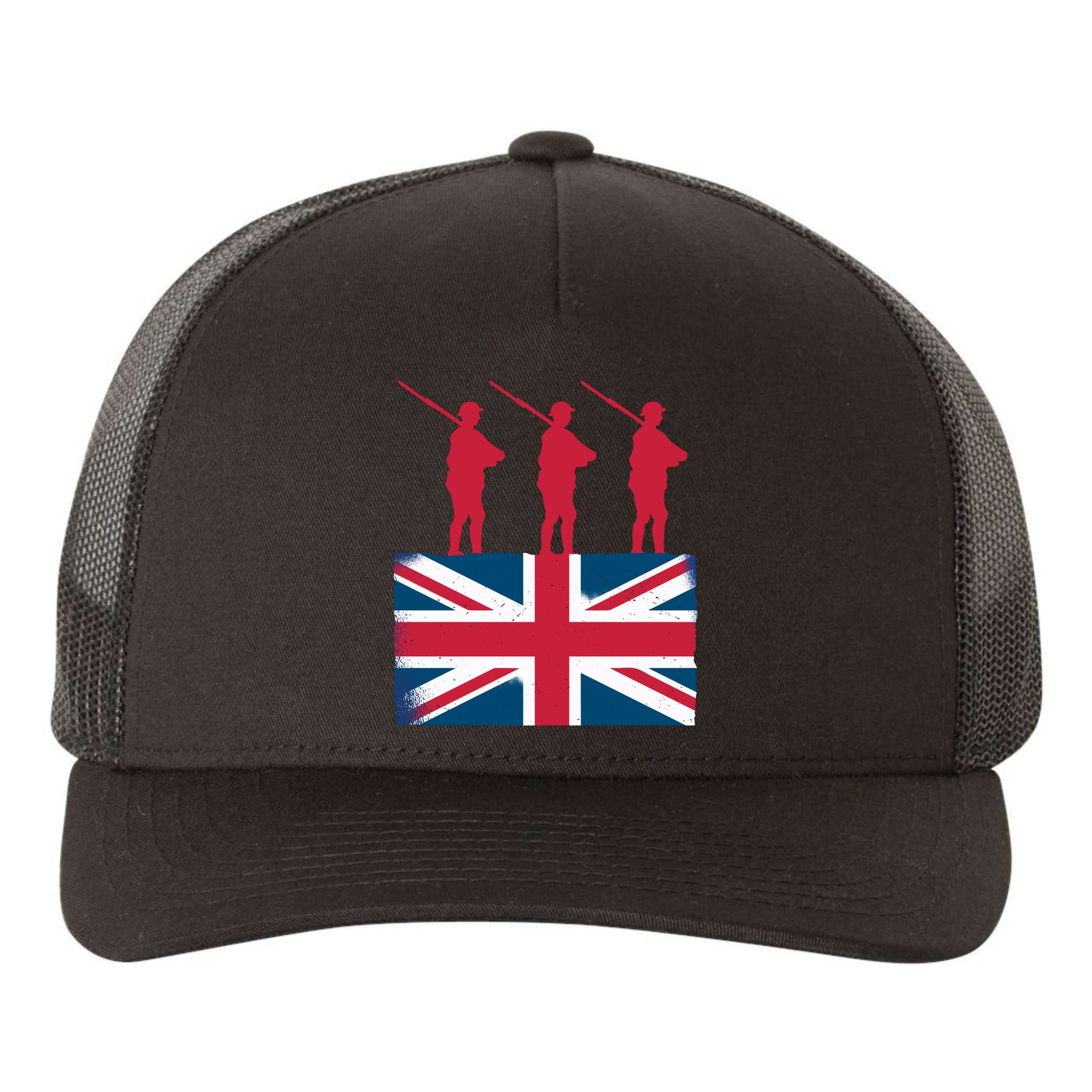 Remembrance Day Remember The Fallen British Flag Veteran Gift Yupoong Adult 5-Panel Trucker Hat
