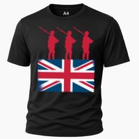 Remembrance Day Remember The Fallen British Flag Veteran Gift Cooling Performance Crew T-Shirt