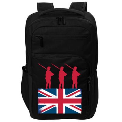 Remembrance Day Remember The Fallen British Flag Veteran Gift Impact Tech Backpack