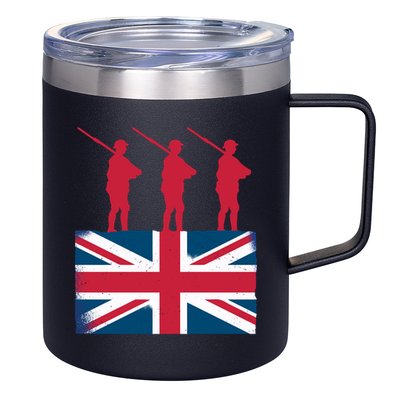 Remembrance Day Remember The Fallen British Flag Veteran Gift 12oz Stainless Steel Coffee Mug