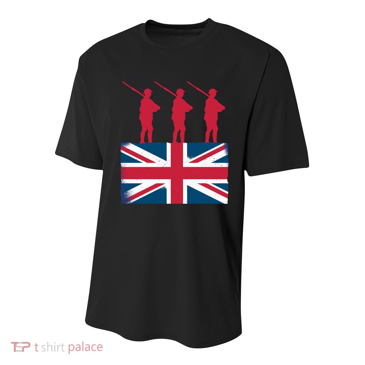 Remembrance Day Remember The Fallen British Flag Veteran Gift Youth Performance Sprint T-Shirt