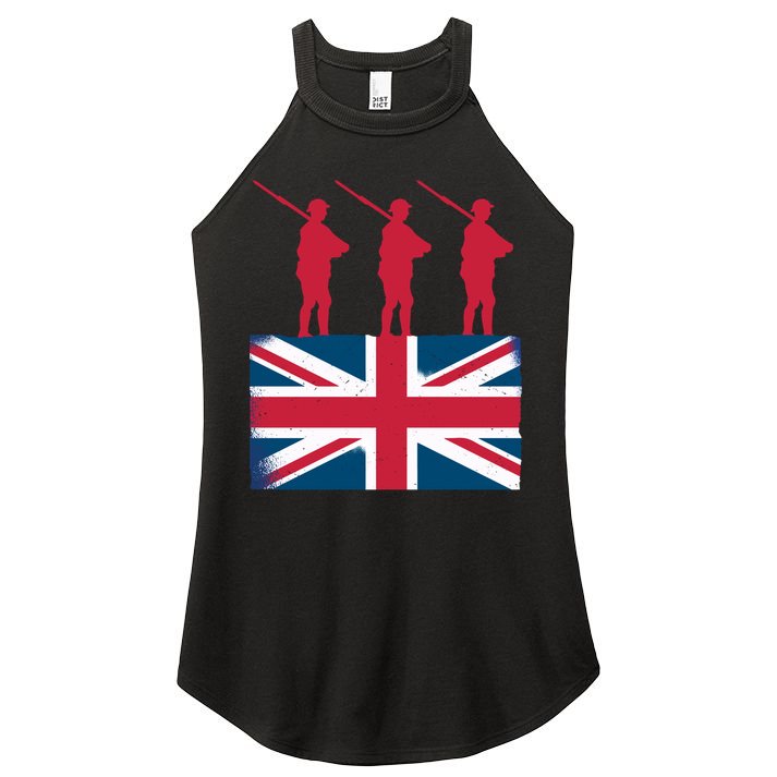 Remembrance Day Remember The Fallen British Flag Veteran Gift Women's Perfect Tri Rocker Tank