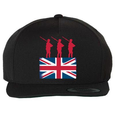 Remembrance Day Remember The Fallen British Flag Veteran Gift Wool Snapback Cap