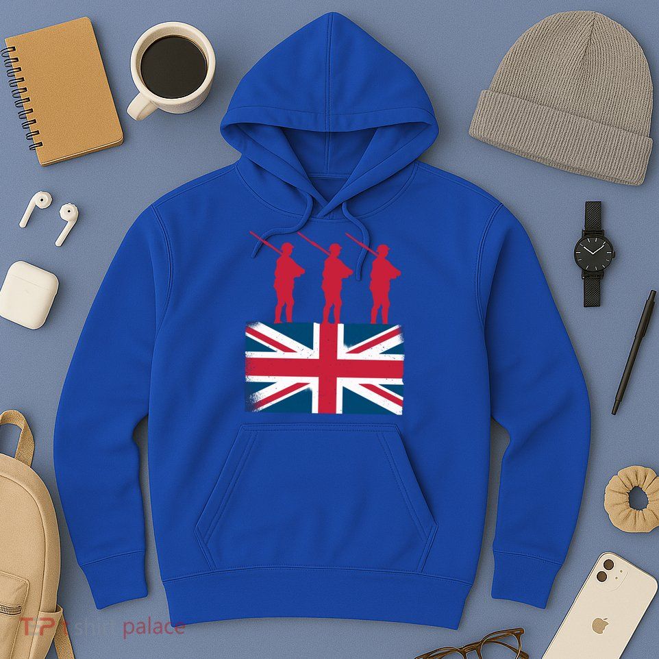 Remembrance Day Remember The Fallen British Flag Veteran Gift Hoodie