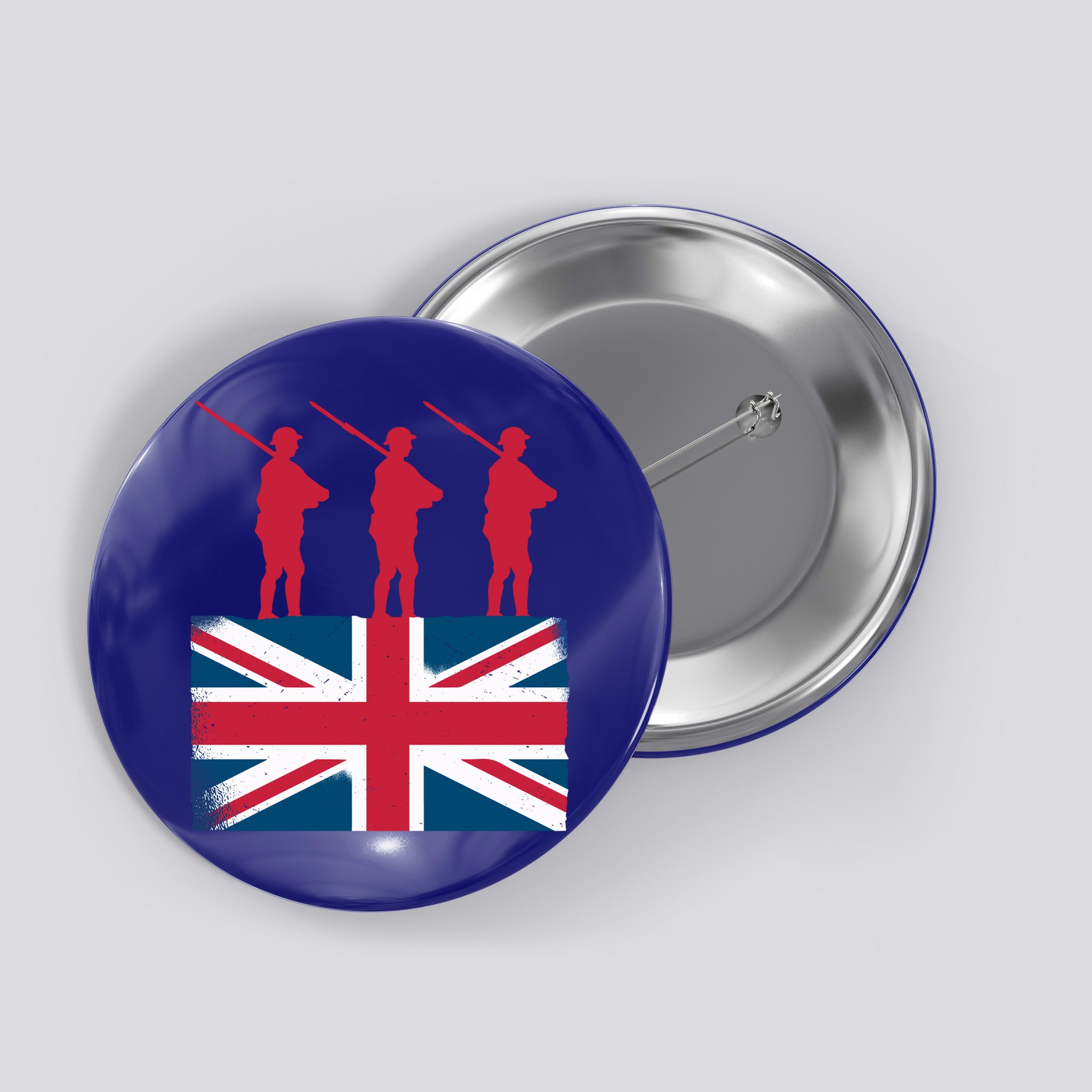 Remembrance Day Remember The Fallen British Flag Veteran Gift Button