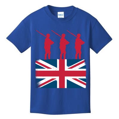 Remembrance Day Remember The Fallen British Flag Veteran Gift Kids T-Shirt