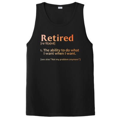 Retirement Design Retired Retiree Retirement PosiCharge Competitor Tank