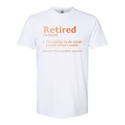 Retirement Design Retired Retiree Retirement Softstyle CVC T-Shirt