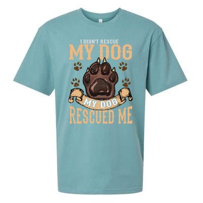 Rescue Dog Rescued Me Funny Gift Sueded Cloud Jersey T-Shirt