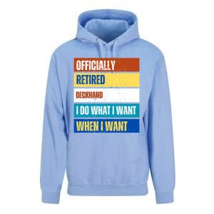 Retired Deckhand Retiret Funny Retired Deckhand Funny Gift Unisex Surf Hoodie