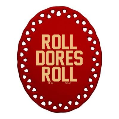 Roll Dores Roll 40 35 Ceramic Oval Ornament