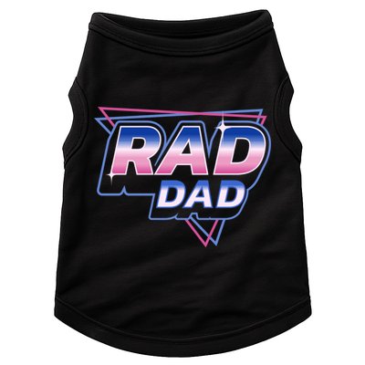 Rad Dad Retro Vintage 80s Synthwave Doggie Tank