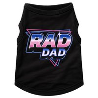 Rad Dad Retro Vintage 80s Synthwave Doggie Tank