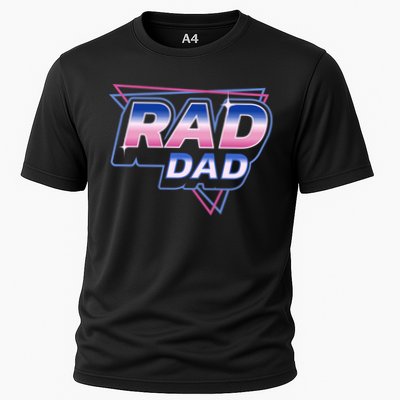 Rad Dad Retro Vintage 80s Synthwave Performance Shirt