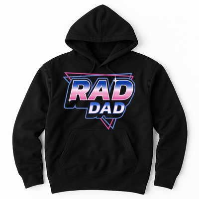 Rad Dad Retro Vintage 80s Synthwave Hoodie