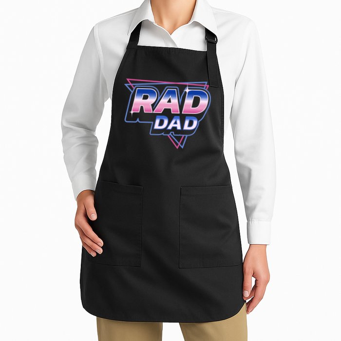 Rad Dad Retro Vintage 80s Synthwave Apron