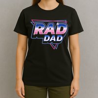 Rad Dad Retro Vintage 80s Synthwave T-Shirt