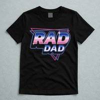 Rad Dad Retro Vintage 80s Synthwave T-Shirt