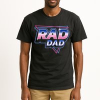 Rad Dad Retro Vintage 80s Synthwave Tall T-Shirt