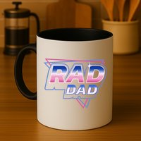 Rad Dad Retro Vintage 80s Synthwave Mug