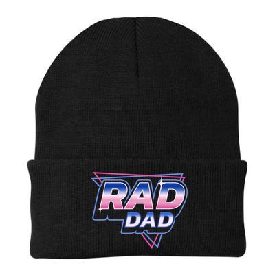 Rad Dad Retro Vintage 80s Synthwave Beanie