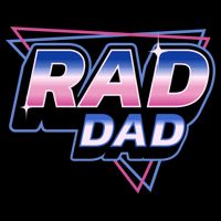 Rad Dad Retro Vintage 80s Synthwave Flatbill Hat