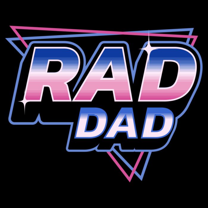 Rad Dad Retro Vintage 80s Synthwave Flatbill Hat