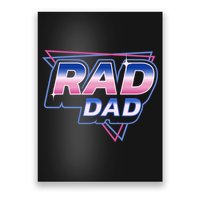 Rad Dad Retro Vintage 80s Synthwave Poster